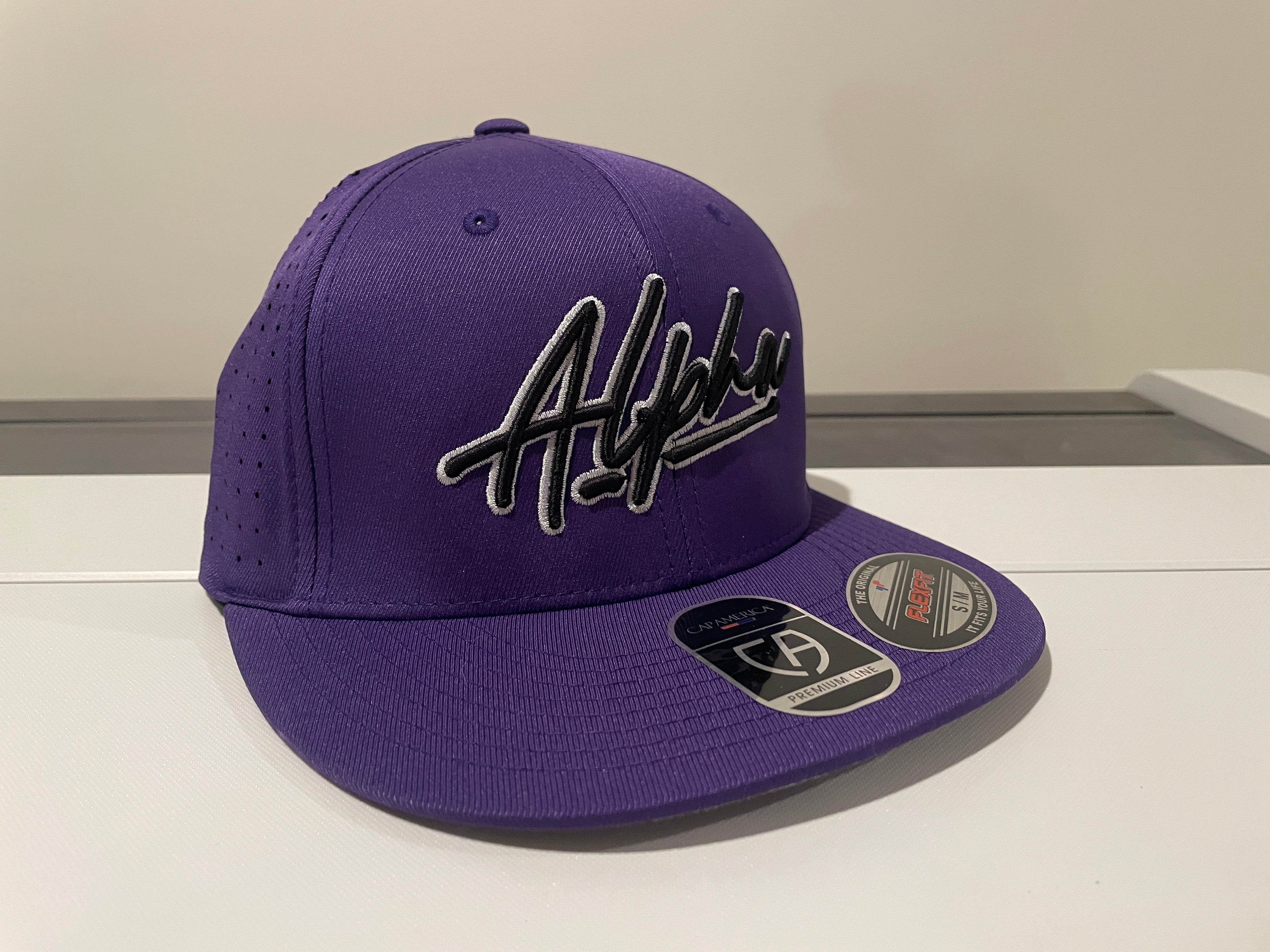 Flexfit Cap: Purple/Black – Alpha Performance Apparel